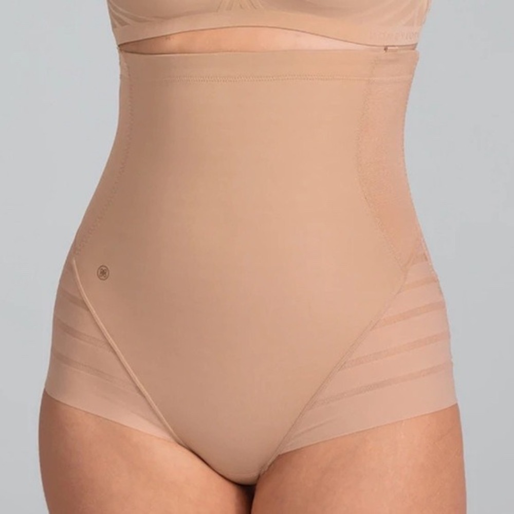 Honeylove Queen Brief High Waisted Shapewear Sand Size M